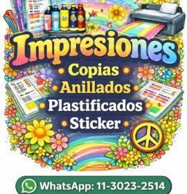 Impreciones/fotocopias/Anillados/Vinilos/Tang