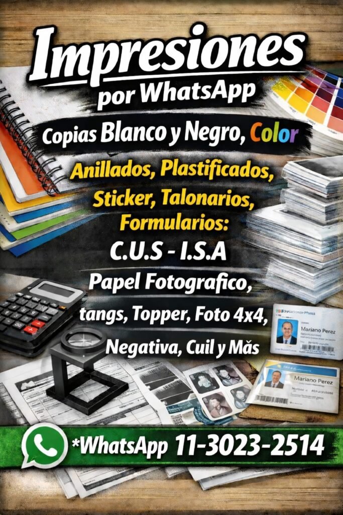 Impreciones/fotocopias/Anillados/