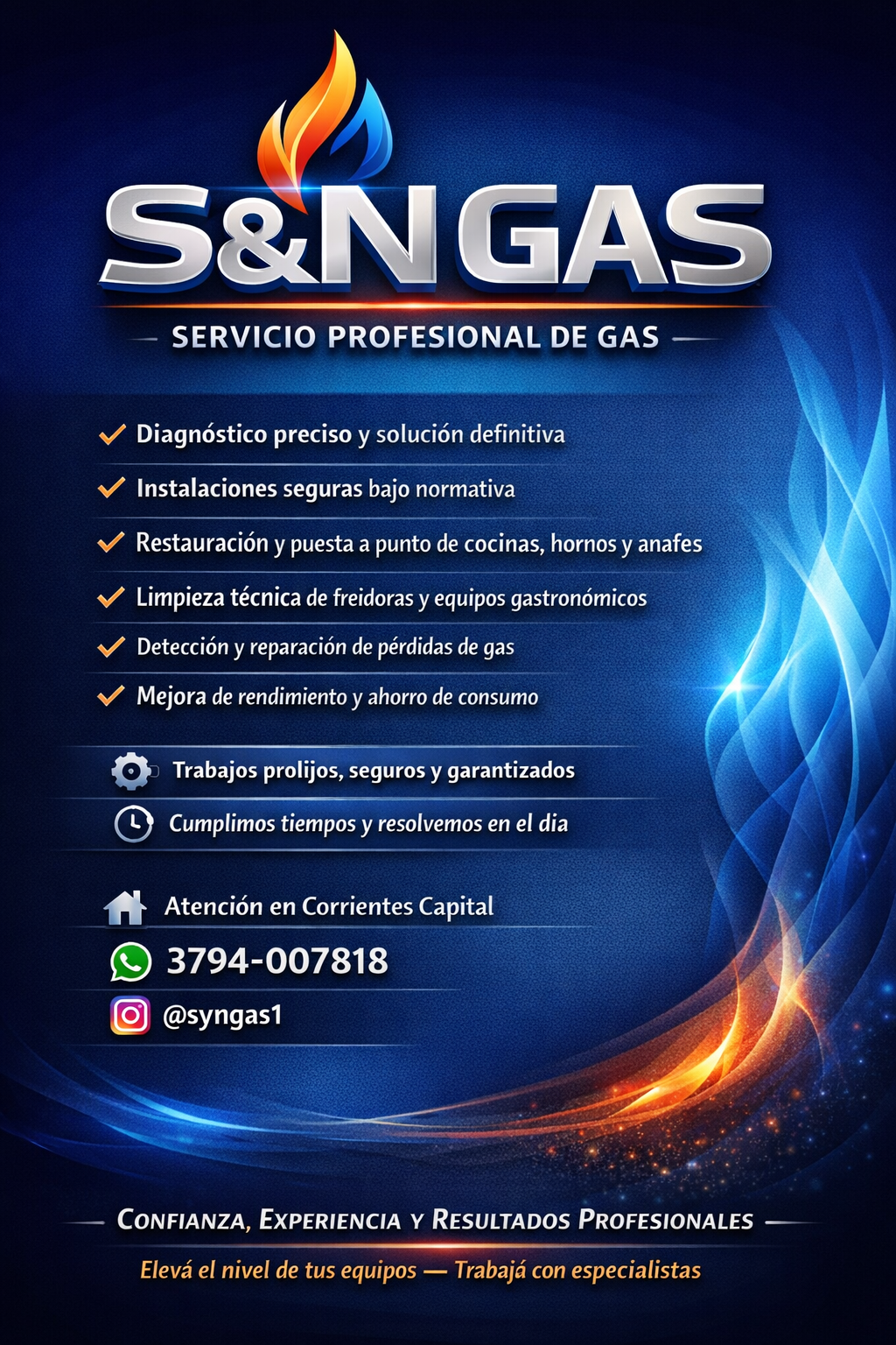 S&N GAS gasista domiciliario