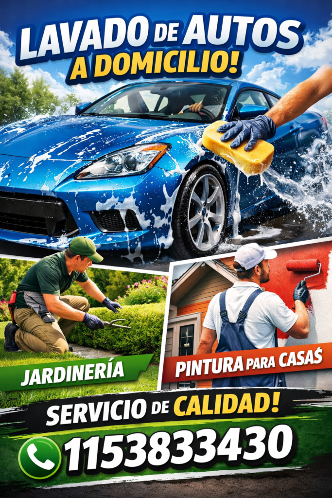 Lavado de autos a domicilio