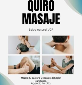 Quiromasaje, laserterapia, protocolo ortomolecular