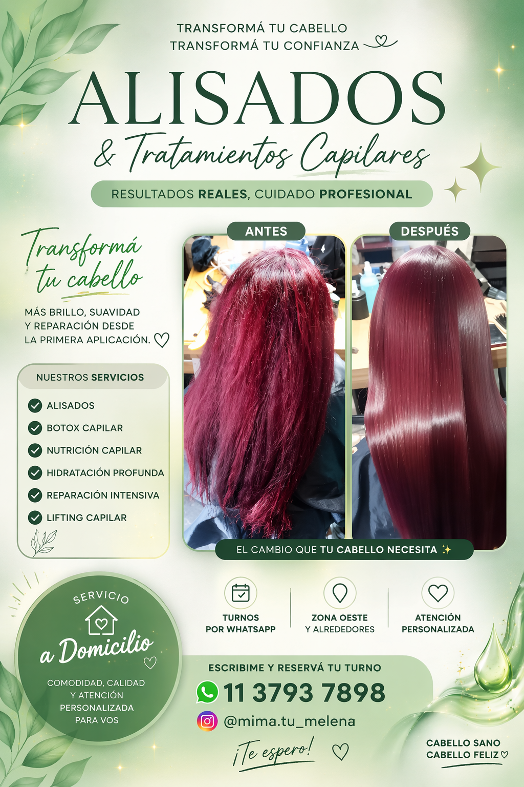 Alisados y tratamiento capilares