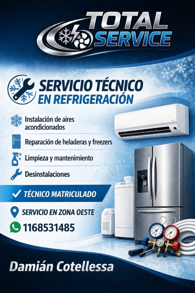 Técnico en refrigeración y electricista