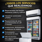 Reparación aire acondicionado y heladeras