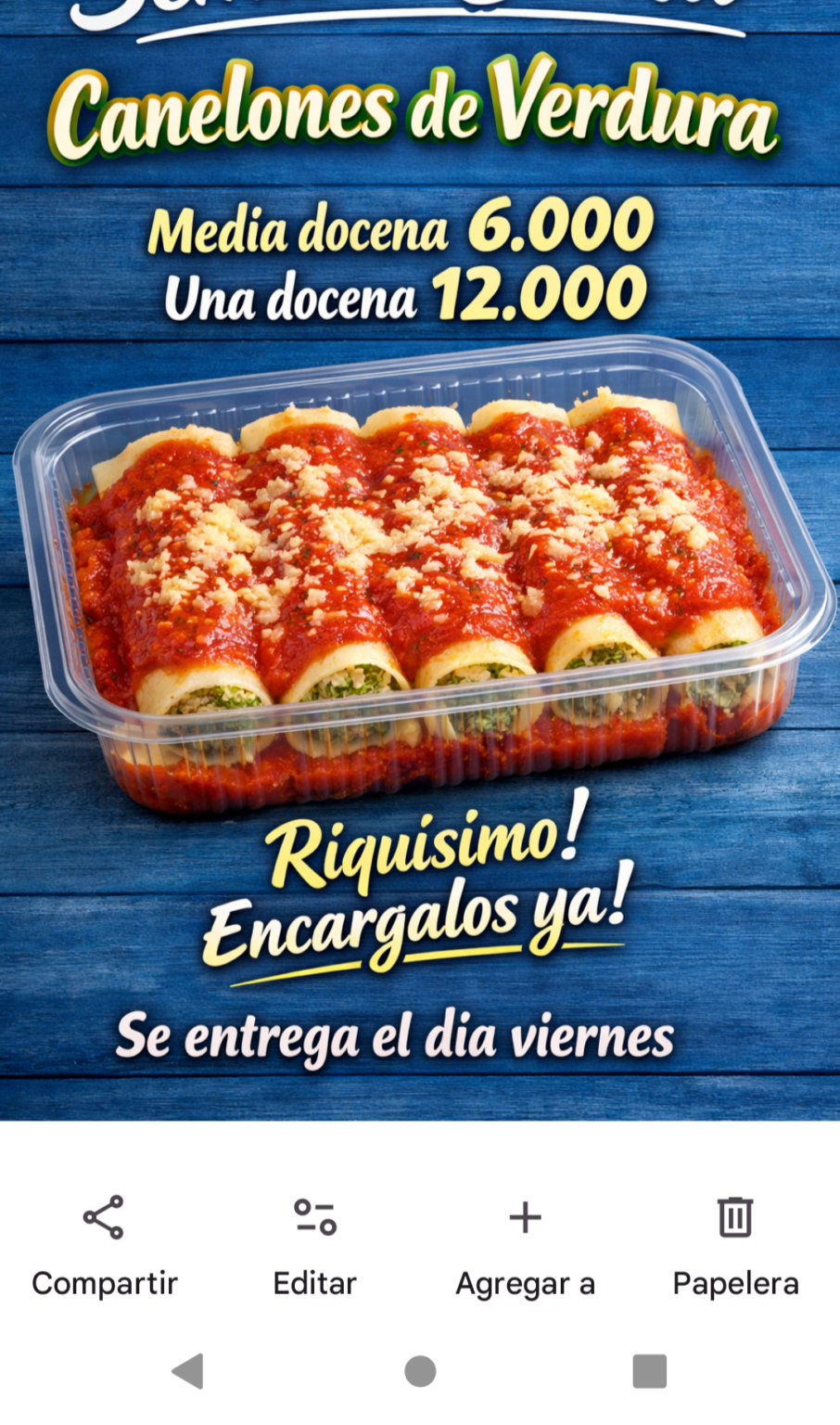 Ventas de EMPANADAS y comida cacera