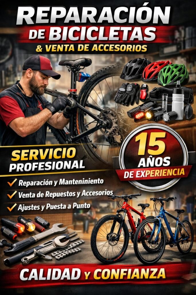 Servís y reparación de bicicletas