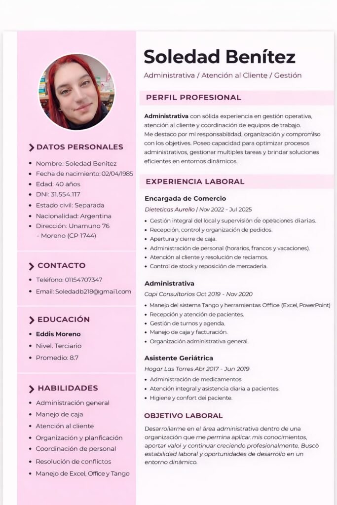 Asistente geriátrica
