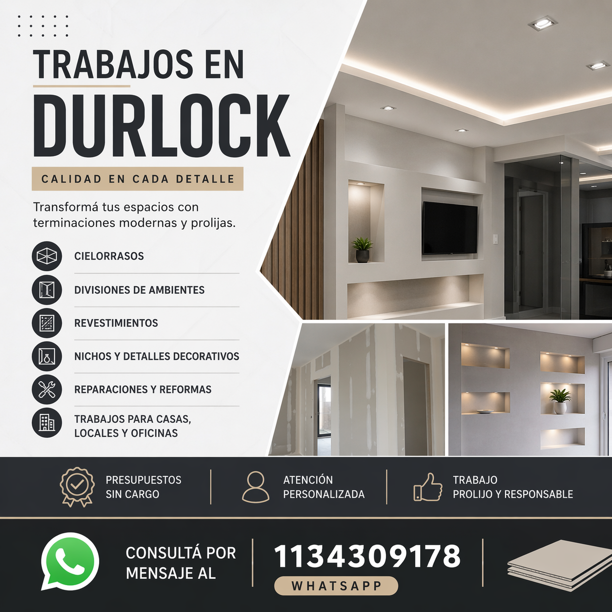 Construcción en seco( durlock)