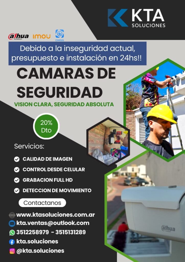 Cámaras de seguridad e infraestru