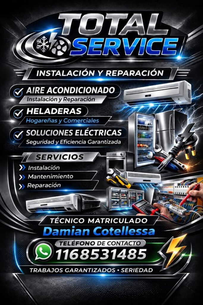 Técnico en refrigeración y electricista
