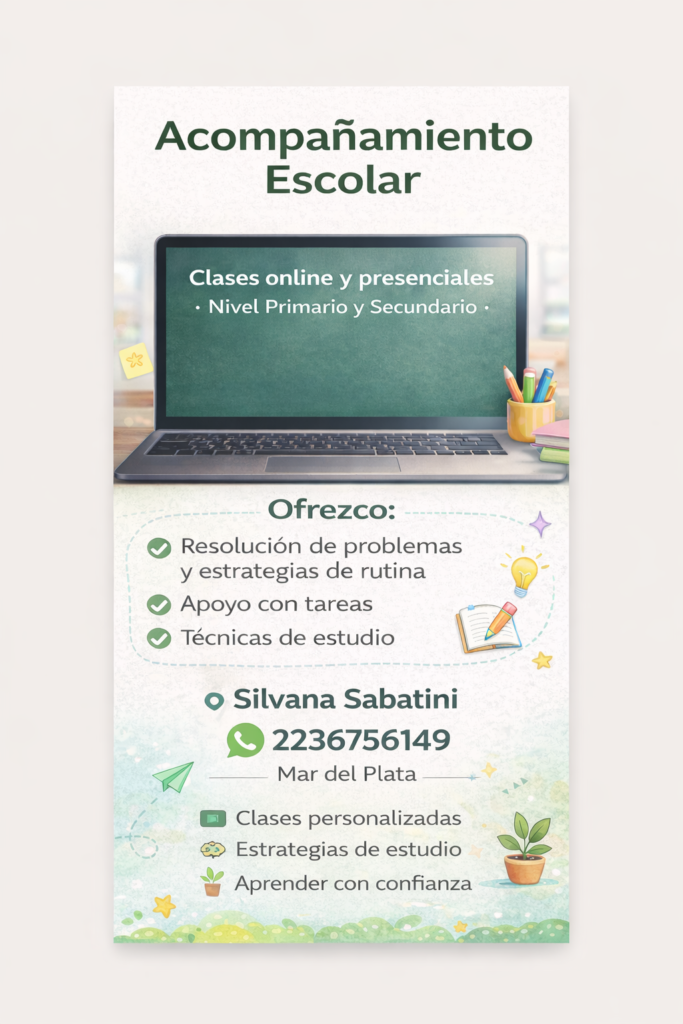 Acompañamiento Escolar presencial