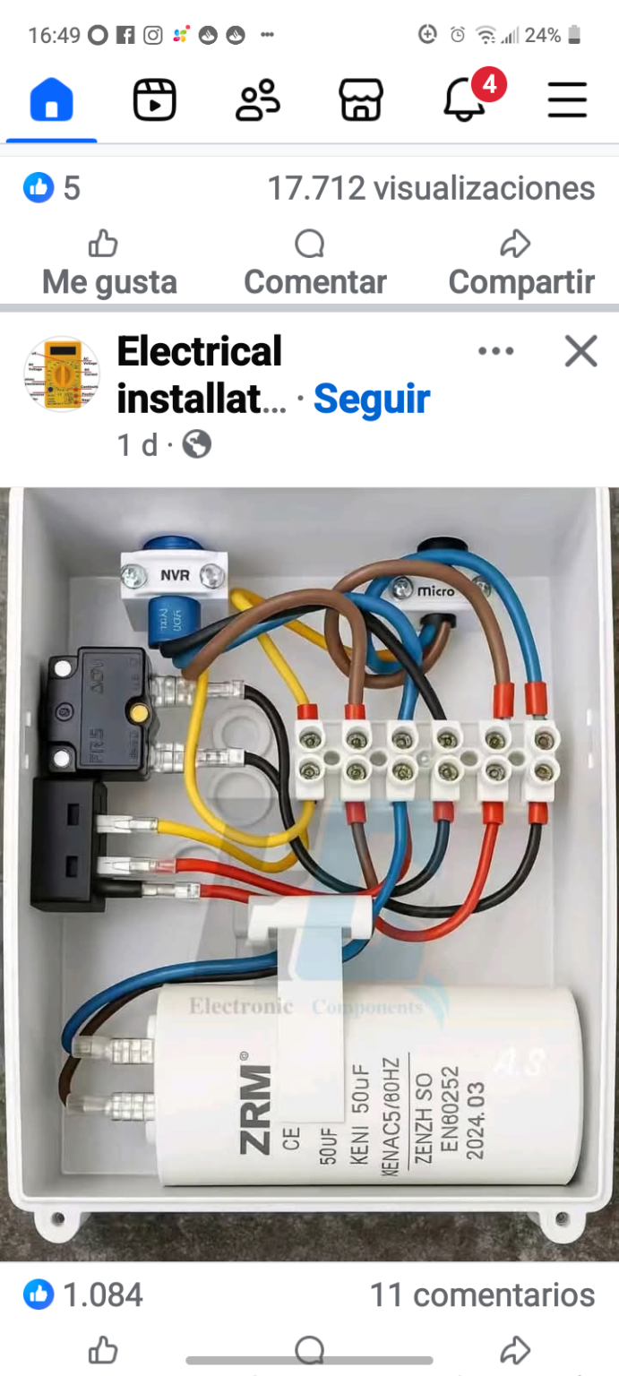 Electricista a domicilio.
