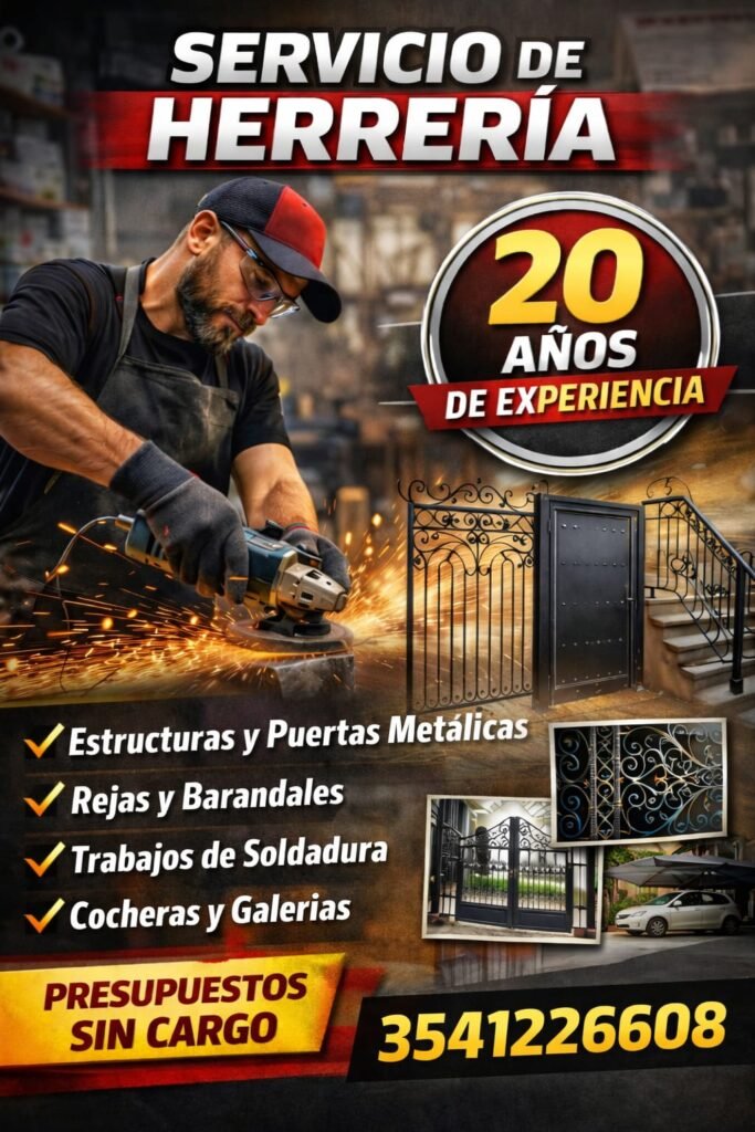Herrería en general, techos de ga