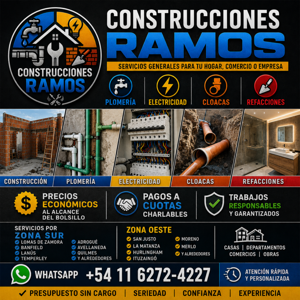 ALBAÑIL CONSTRUCTOR RAMOS