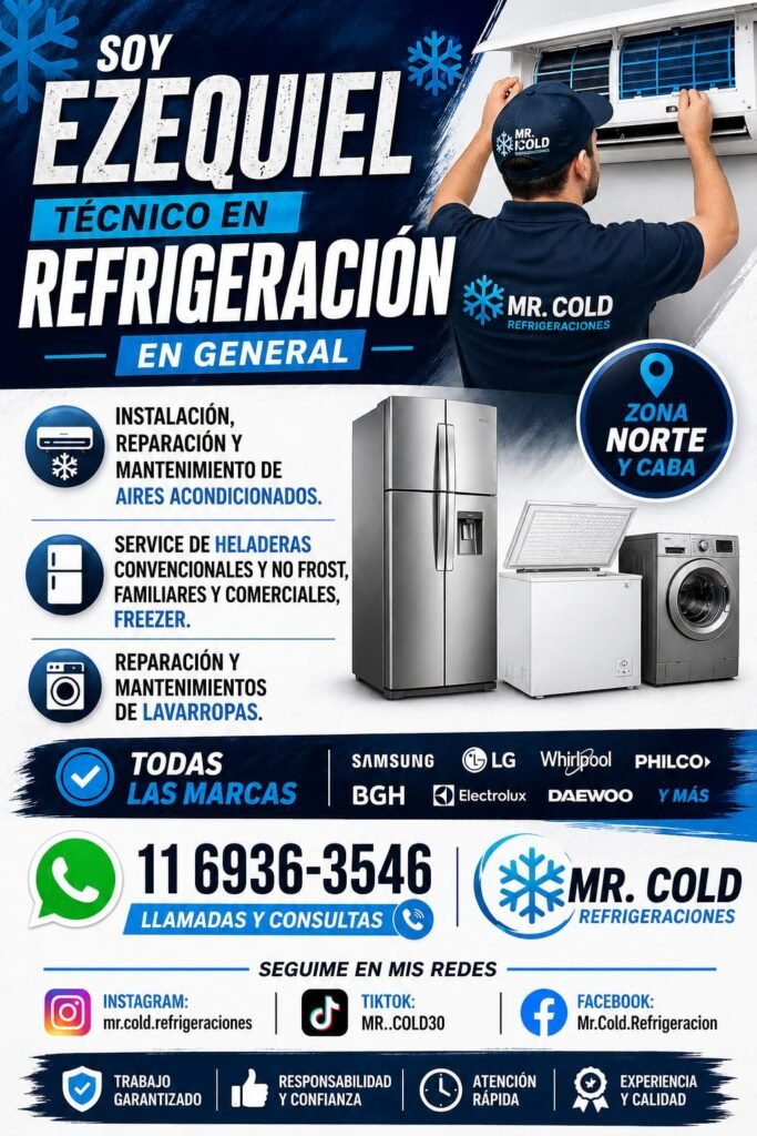 Técnico en refrigeración