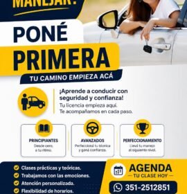 PONÉ PRIMERA | Soy instructora de manejo