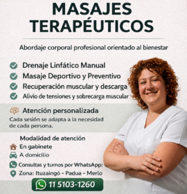 Masoterapia, Drenaje Linfático Manual y Masaje Deportivo