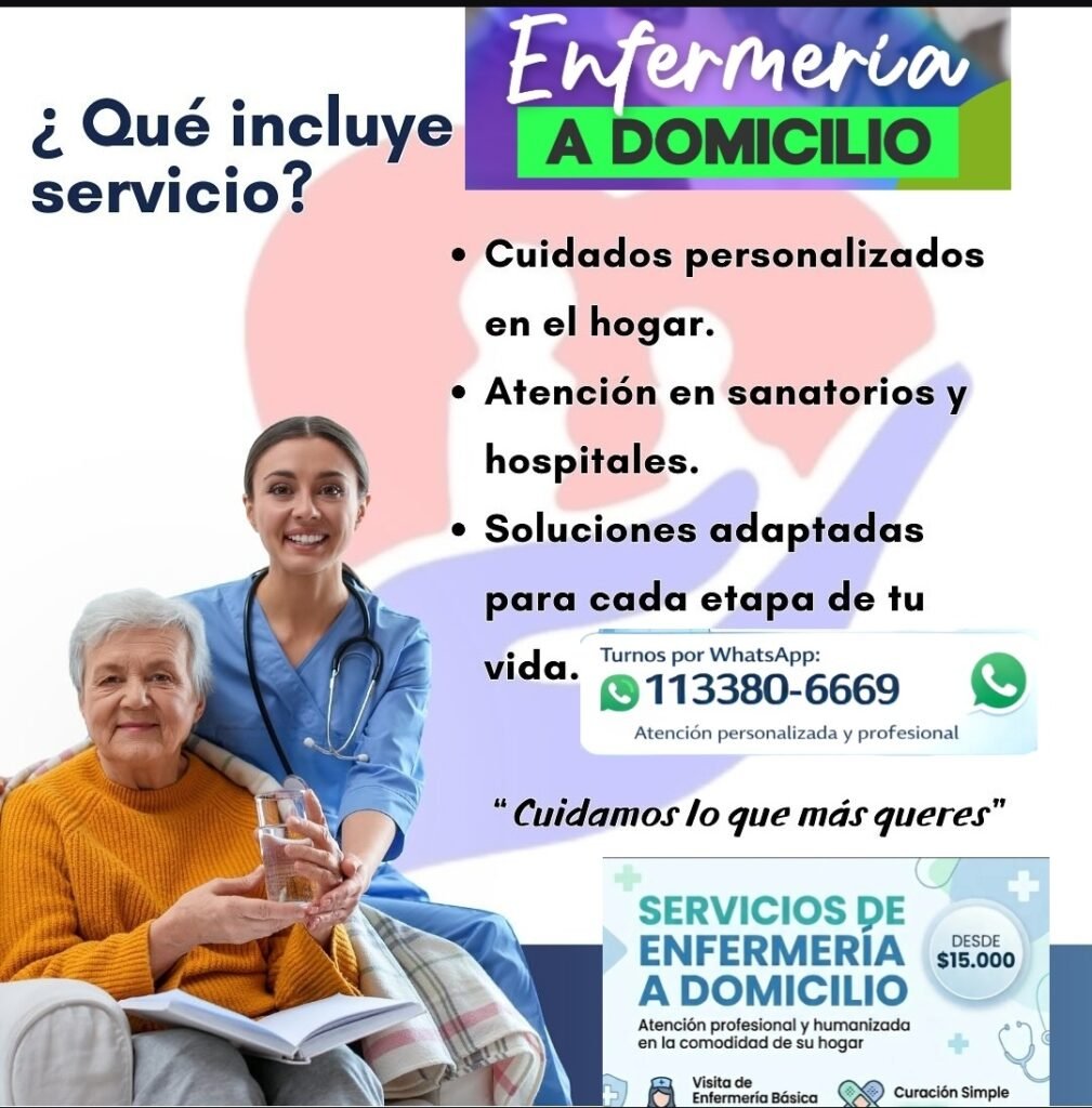 Enfermería a Domicilio desde $15