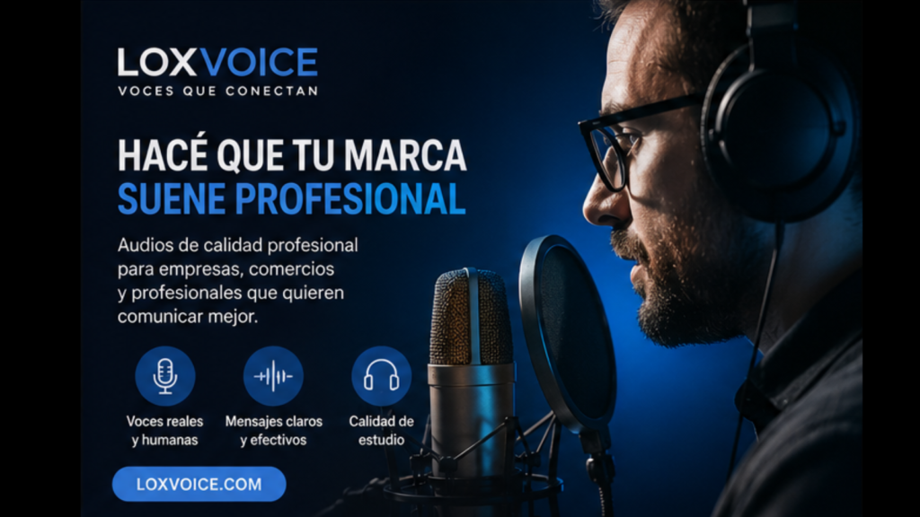 Voz humana para comunicar tus productos/servicios