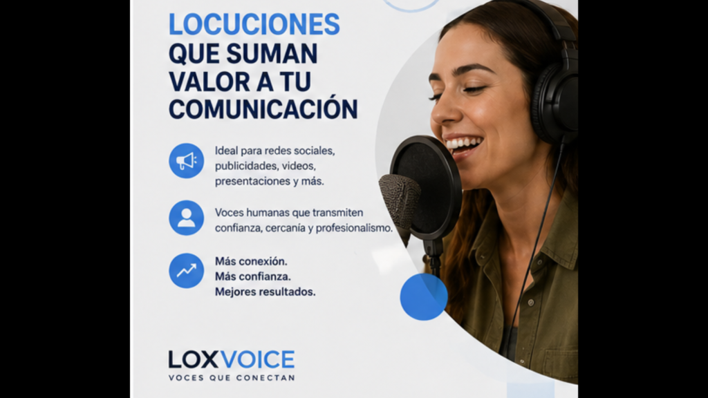 Voz humana para comunicar tus productos/servicios
