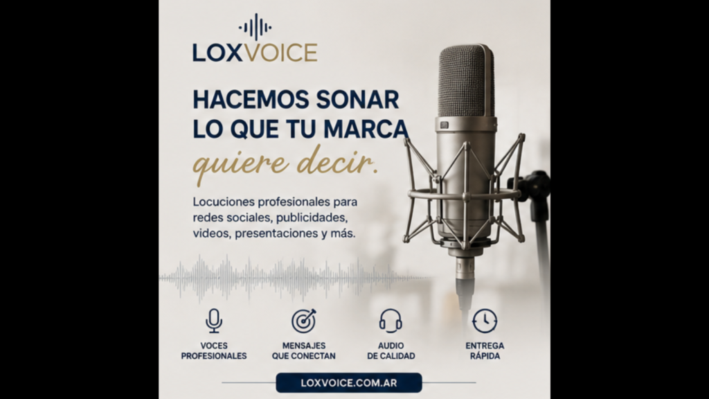 Voz humana para comunicar tus productos/servicios
