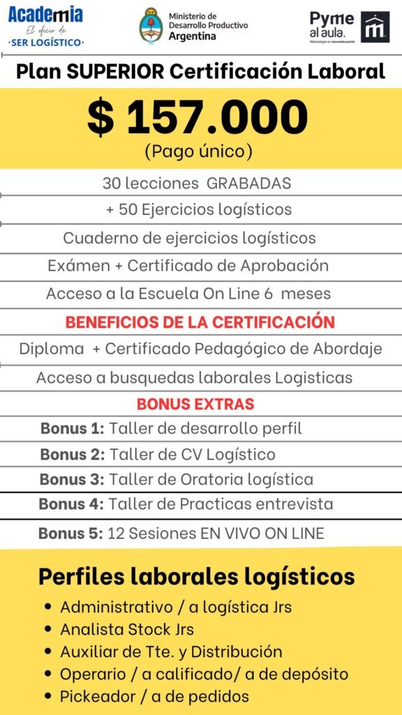 Entrenamiento en logística para p