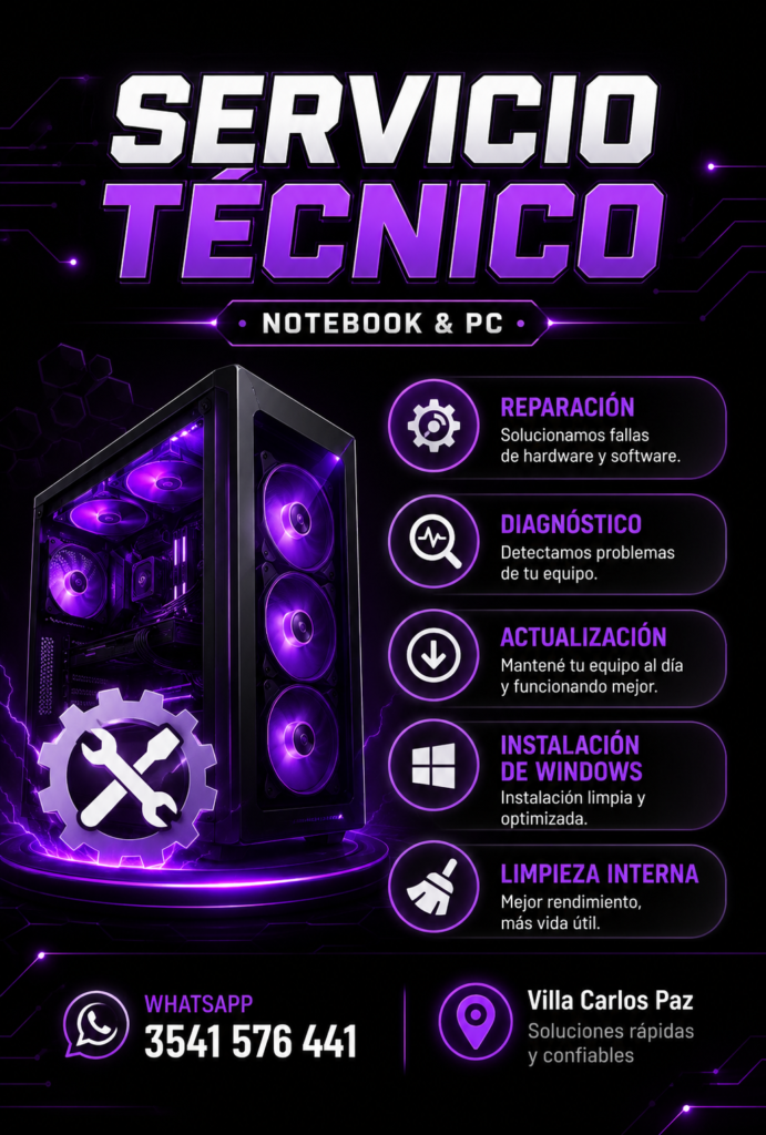Servicio técnico Notebook / PC