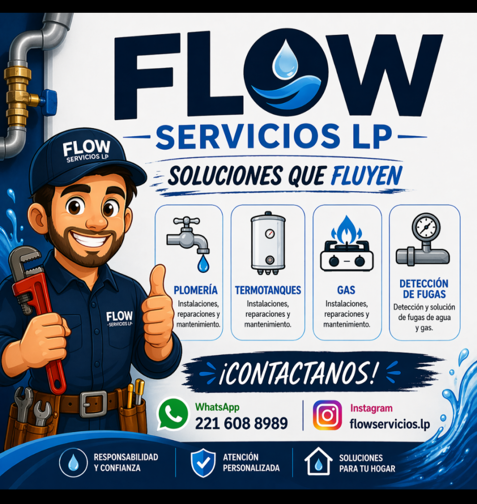 Flow Servicios LP. Gasista , plom