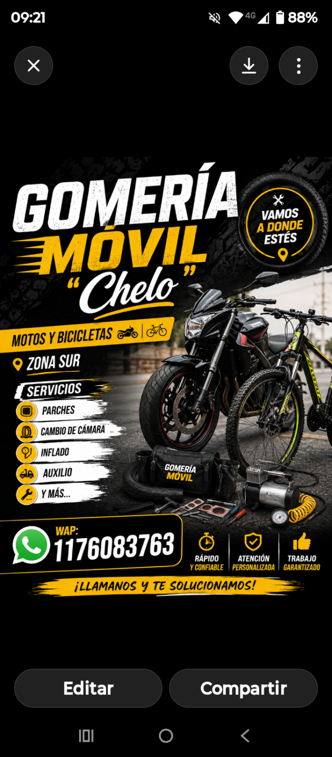 Gomería móvil ” CHELO “
