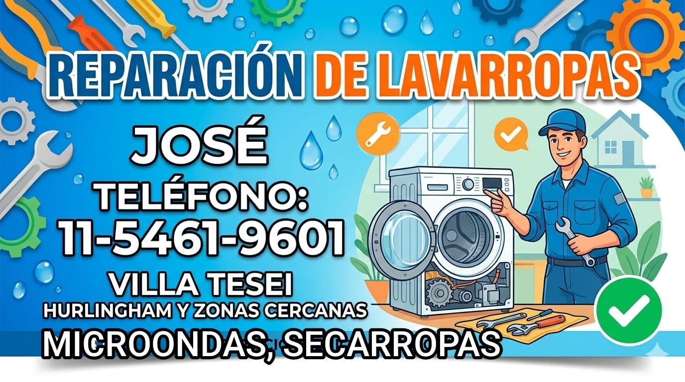 Reparación de lavarropas secarropas y microondas
