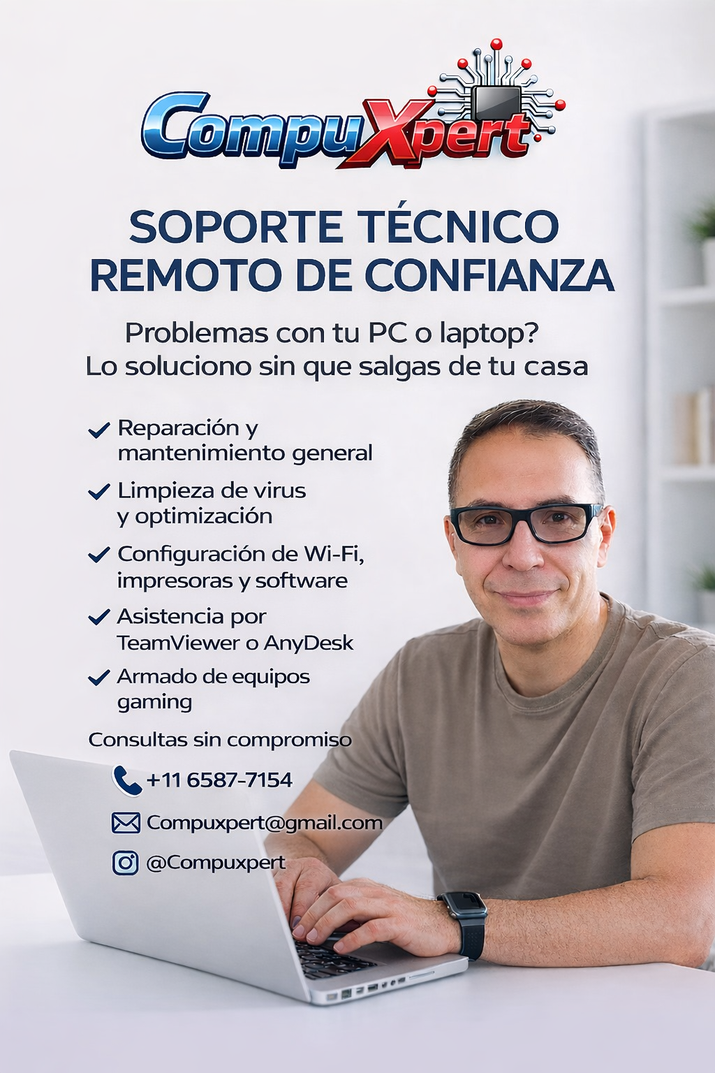 Soporte técnico remoto y presenci