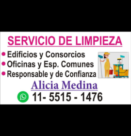 Servicios de limpieza Alicia Medina