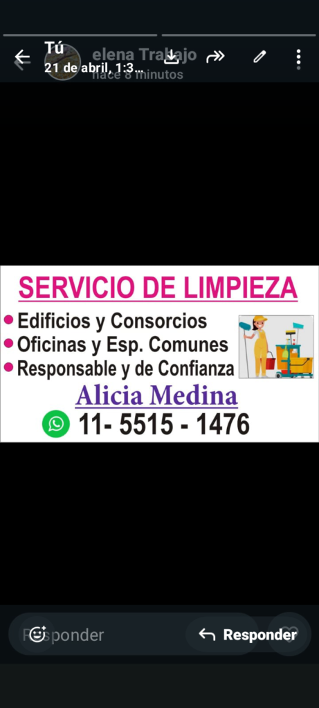 Servicios de limpieza Alicia Medi