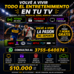 Tv, pack fútbol, series, películas, etc.