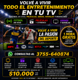 Tv, pack fútbol, series, películas, etc.