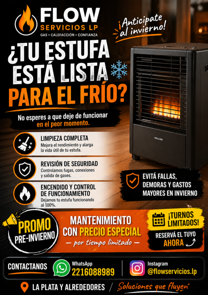Flow Servicios LP. Gasista , plom