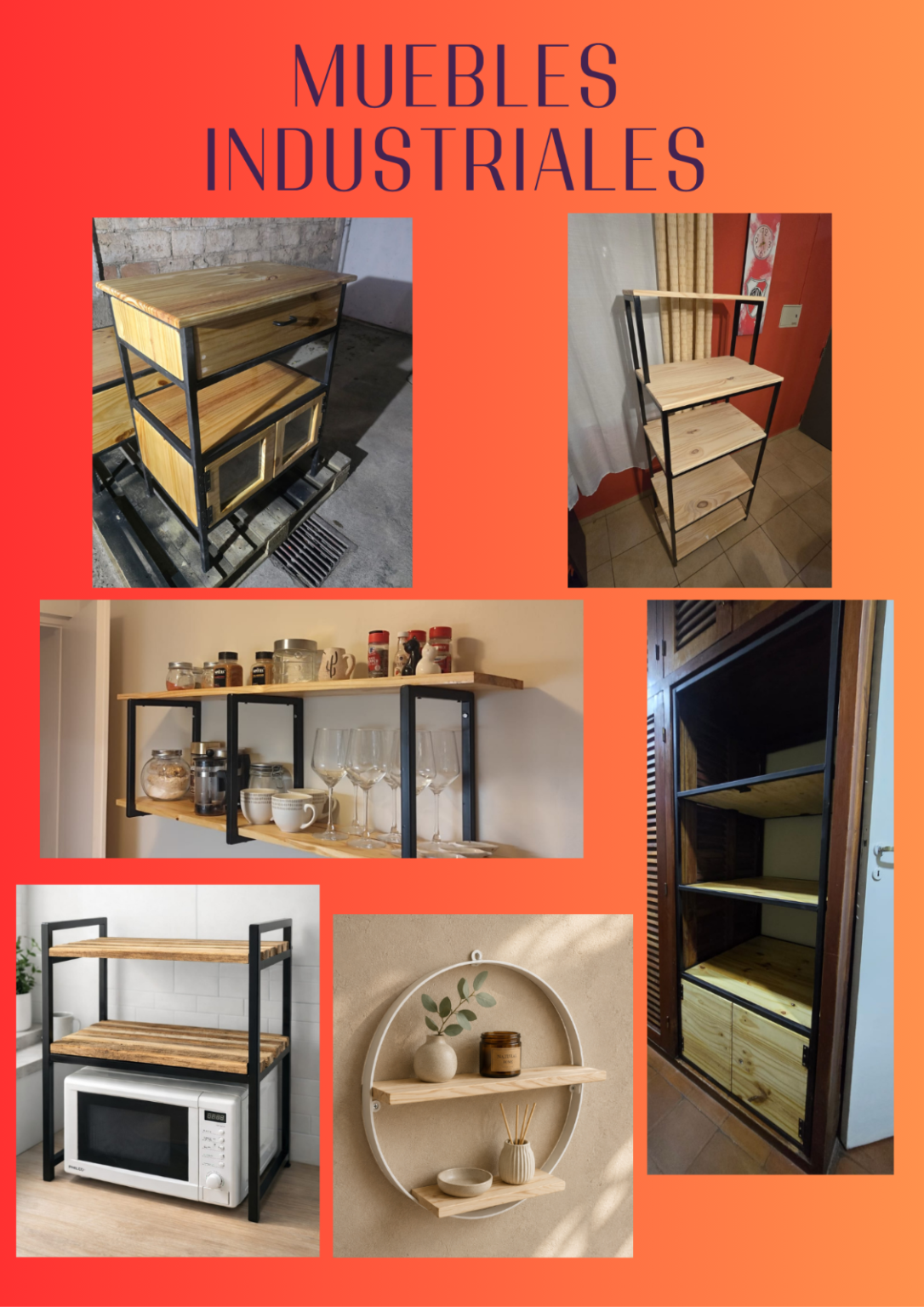 Muebles estilo industrial
