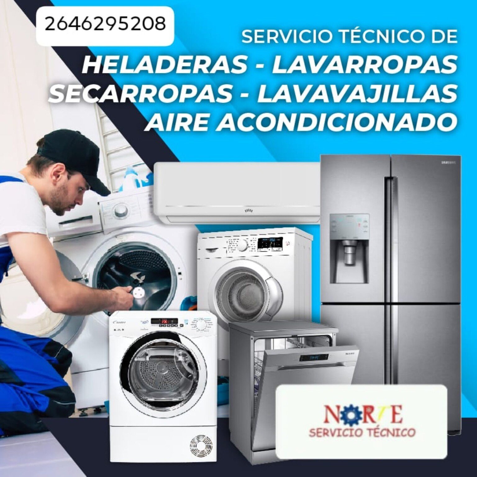 Serv. Técnico lavarropas heladera
