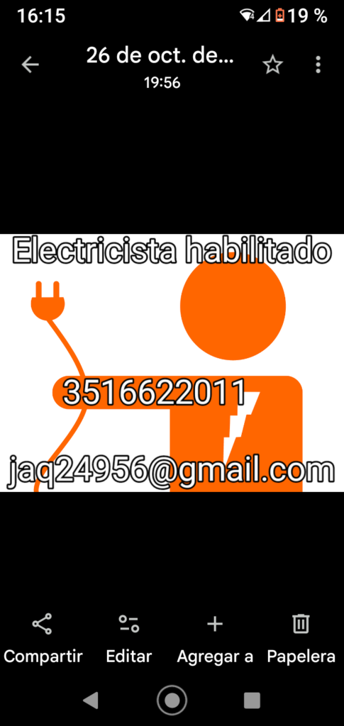 Electricista habilitado