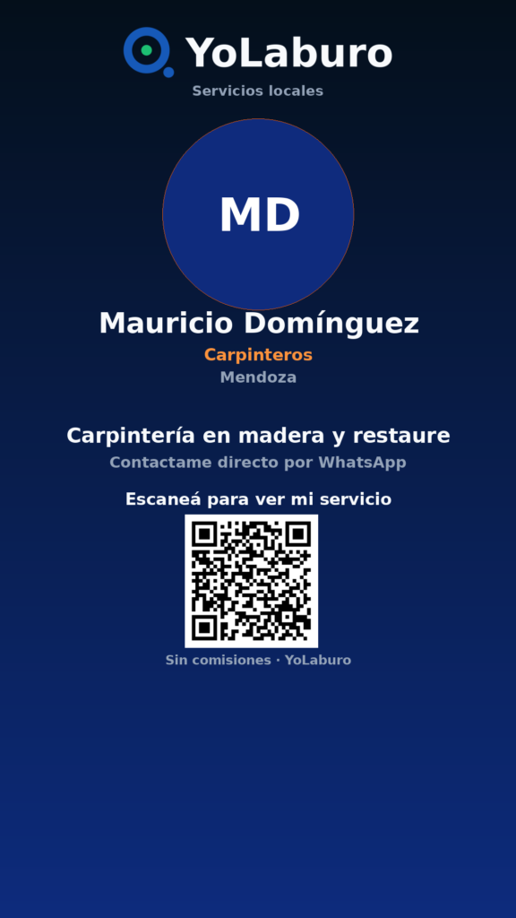 Carpintería en madera y restaure