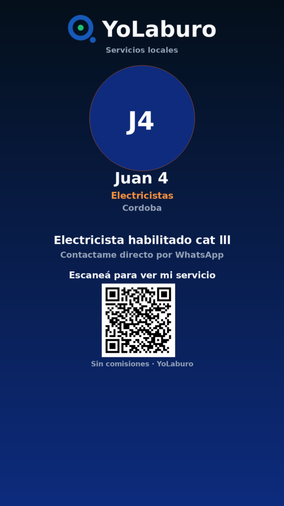 Electricista habilitado cat lll