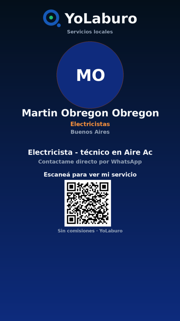 Electricista – técnico en Aire Ac