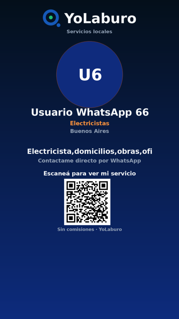 Electricista,domicilios,obras,ofi
