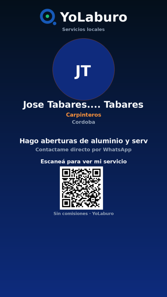 Hago aberturas de aluminio y serv