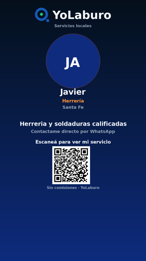 Herreria y soldaduras calificadas
