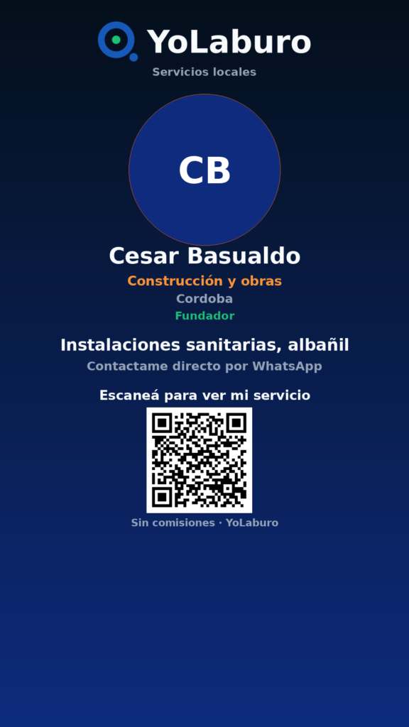 Instalaciones sanitarias, albañil