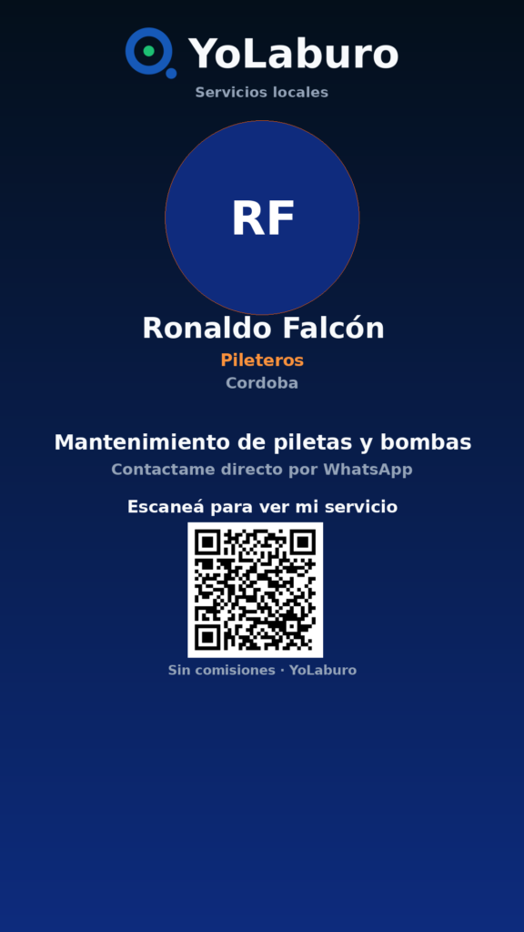 Mantenimiento de piletas y bombas