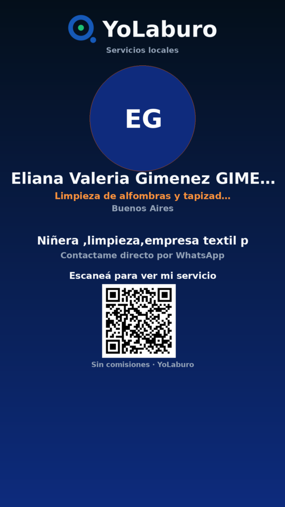 Niñera ,limpieza,empresa textil p