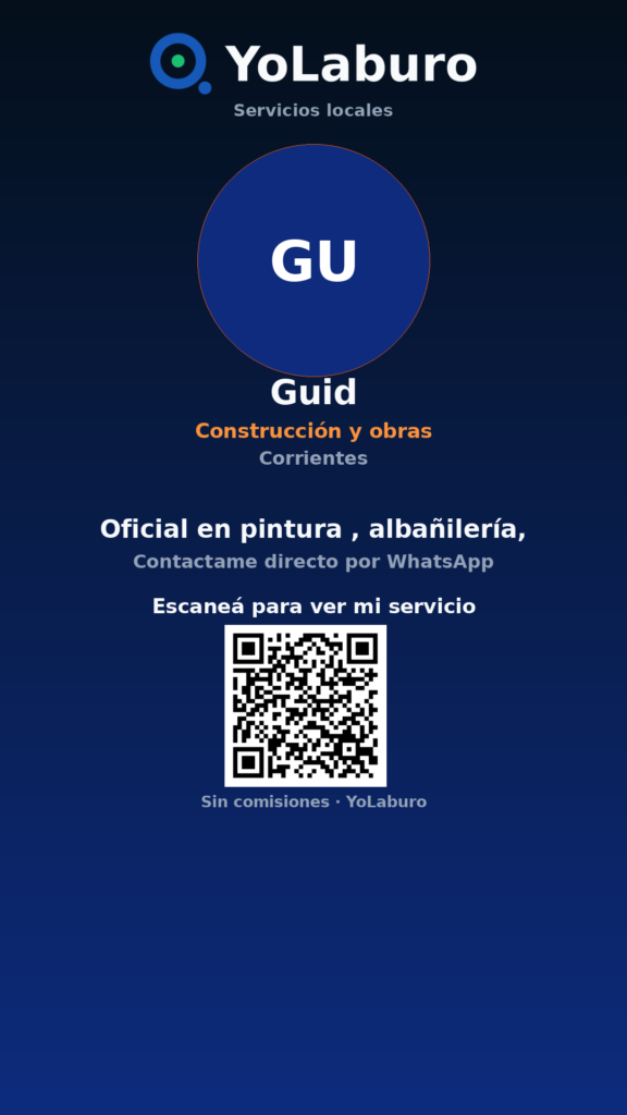 Oficial en pintura , albañilería,