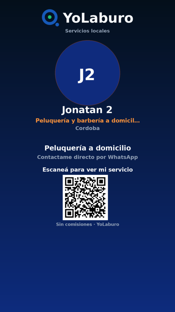 Peluquería a domicilio